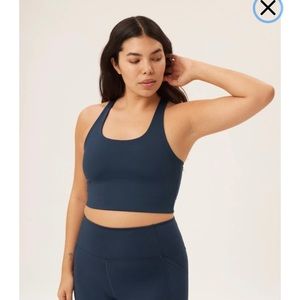 Girlfriend Collective Paloma Racerback Bra (Midnight)